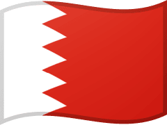The flag of Bahrain