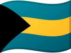 The flag of Bahamas