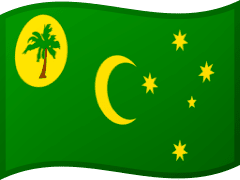 The flag of Cocos Islands