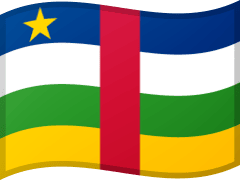 The flag of the Central African Republic