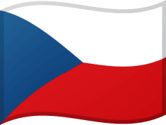 The flag of Czechia