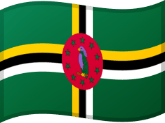 The flag of Dominica