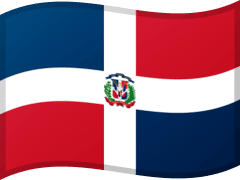 The flag of the Dominican Republic