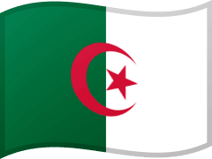 The flag of Algeria