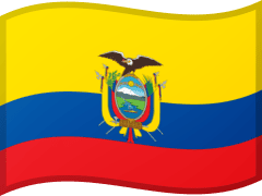 The flag of Ecuador