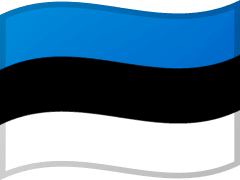 The flag of Estonia