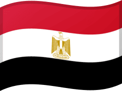 The flag of Egypt