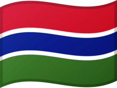 The flag of the Gambia