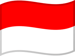The flag of Indonesia