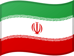 The flag of Iran
