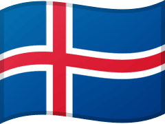 The flag of Iceland