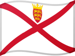 The flag of Jersey