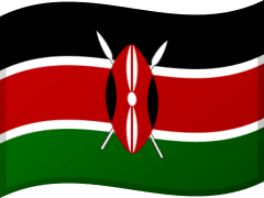 The flag of Kenya