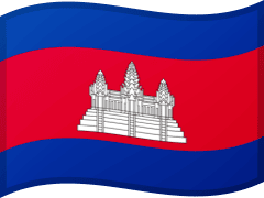 The flag of Cambodia