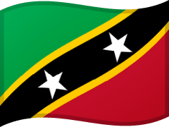 The flag of Saint Kitts and Nevis
