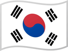 The flag of South Korea