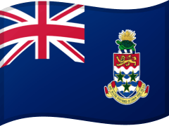 The flag of Cayman Islands