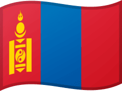 The flag of Mongolia