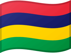 The flag of Mauritius