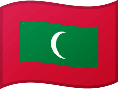 The flag of Maldives