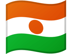 The flag of Niger