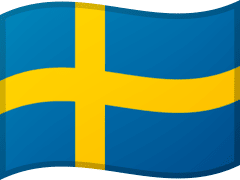 The flag of Sweden