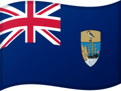 The flag of Saint Helena