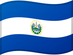 The flag of El Salvador