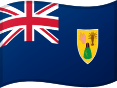 The flag of Turks and Caicos Islands