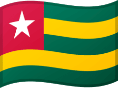 The flag of Togo