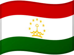 The flag of Tajikistan