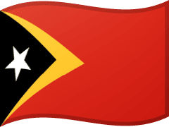 The flag of Timor Leste