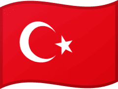 The flag of Turkey