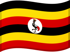 The flag of Uganda