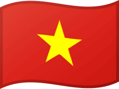 The flag of Vietnam