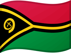 The flag of Vanuatu